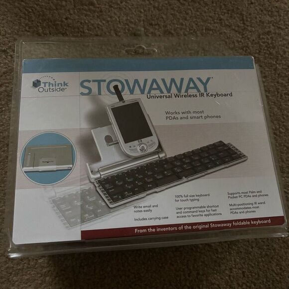 Think Outside Stowaway Universal Wireless IR Keyboard *New* - Picture 1 of 4